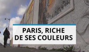 Paris ville métissée, peinte sur les murs du quartier