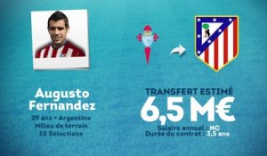 Officiel : Augusto Fernandez rejoint l'Atlético Madrid !