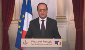 Terrorisme, sécurité, emploi, service civique: les voeux de François Hollande