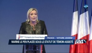 Marine Le Pen placée sous le statut de témoin assisté