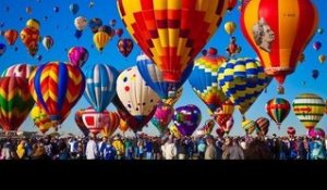 Colorful Balloon Mass Festival Time Lapse