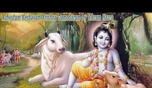 Achyutam Keshavam Krishna Damodaram | Peaceful Krishna Bhajans | New Version