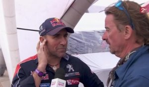 VIDEO. Stéphane Peterhansel (Peugeot) : "La course n'est pas jouée"
