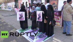 Yémen : des activistes brûlent les portraits des dirigeants saoudiens
