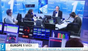 Bernard Tapie : Christiane Taubira "n'est pas rebelle", elle a "un avis"