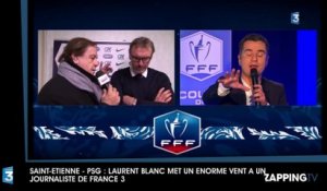 Saint-Etienne – PSG : Laurent Blanc met un énorme vent à un journaliste de France 3 (vidéo)