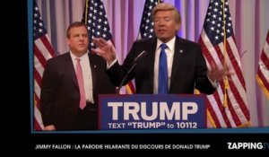 Jimmy Fallon se moque ouvertement de Donald Trump, la vidéo hilarante