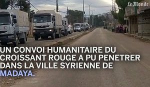 Un convoi humanitaire rentre dans la ville syrienne assiégée de Madaya