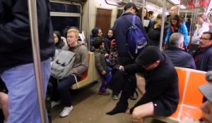 Journée sans pantalon dans le métro de New York...