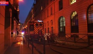 Incendie au Ritz-Images des sapeurs pompiers de Paris