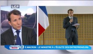 Lanxade (Medef) sur la polémique Macron : "Pour une fois qu'on porte un regard positif sur les entrepreneurs"