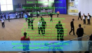 Seconde partie de poules, Super 16 masculin, Sport Boules, Saint-Egrève 2016