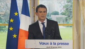 Voeux à la presse de Manuel Valls