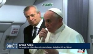 "On ne doit pas marginaliser les homosexuels", Pape François