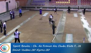 Tir progressif, premier tour, Club Elite Féminin, J8, Saint-Vulbas contre Nyons, Sport Boules, saison 2015-2016