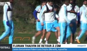 Football - OM : les images du premier entraînement de Florian Thauvin