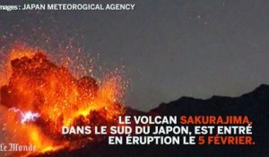 Japon : une vidéo capture une éruption volcanique en direct