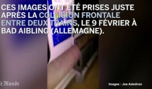 Collision en Allemagne : une vidéo amateur montre les dégâts à l'intérieur d'un des deux trains