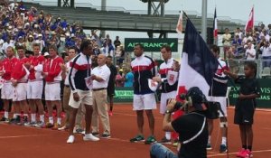 Coupe Davis 2016 - L'équipe de France de Yannick Noah et La 1ère Marseillaise en Guadeloupe