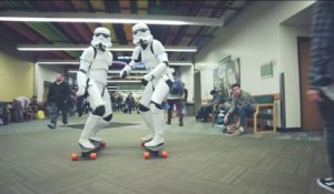 Stormtrooper longboard race -  L'Oeil de Links du 15/02 - CANAL+