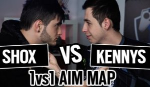 SHOX vs KENNYS 1vs1 AIM MAP CSGO [ENGLISH SUB]