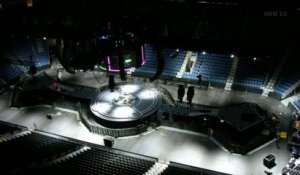 Montage de la scène colossale de MUSE pour le Drone World Tour - Time Lapse impressionnant