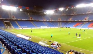 Ligue Europa : les Verts s'entraînent avant leur match face au FC Bâle