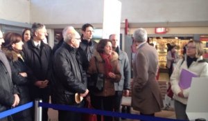 Hervé Morin en visite le 25 février 2016 à Lisieux