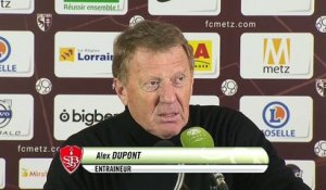 Réaction d'Alex Dupont après FC Metz - Stade Brestois 29