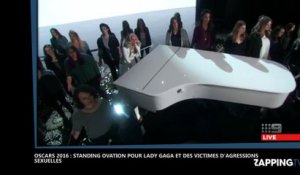 Oscars 2016 : Standing ovation pour Lady Gaga et des victimes d'agressions sexuelles (vidéo)