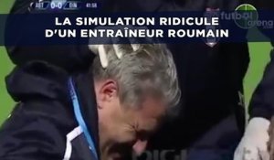 La simulation ridicule d'un entraîneur roumain