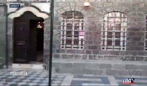 Visite de la Synagogue de Damas où il reste 17 juifs