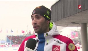 VIDEO. Martin Fourcade, triple champion du monde, réagit en duplex d'Oslo