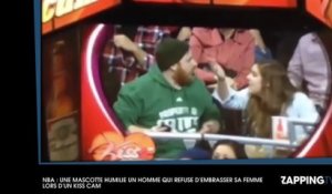 NBA : Une mascotte humilie un homme car il refuse d’embrasser sa copine lors d’un "kiss cam" (vidéo)