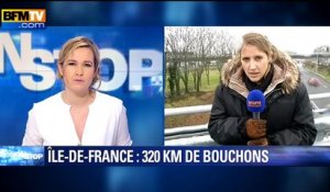 Grève dans les transports: plus de 350 kilomètres de bouchons en Île-de-France