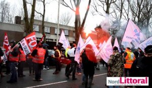 Manifestation contre la loi du travail à Calais le 9 mars 2016