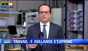 Hollande: "Le CDI doit être la voie normale pour entrer dans l'entreprise"