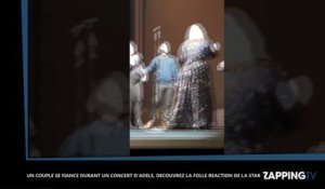 Un couple se fiance durant un concert d'Adele, découvrez l'incroyable réaction de la star (Vidéo)