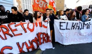 Amiens : manifestation lycéenne contre la loi Travail