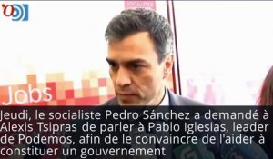 Espagne : Pedro Sanchez en appelle à Alexis Tsipras pour débloquer la situation