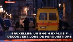 Bruxelles: Un engin explosif découvert lors de perquisitions