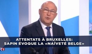 «Naïveté belge»: Sapin crée la polémique après les attentats