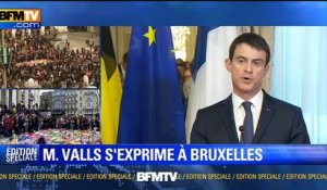 Manuel Valls à Bruxelles: "nous sommes des peuples frères"