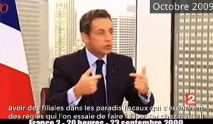 Quand Nicolas Sarkozy se félicitait en 2009 de la fin des paradis fiscaux...