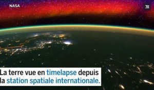 La terre vue en timelapse depuis la station spatiale internationale.