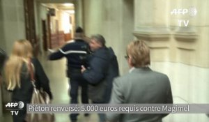 Piétonne renversée: 5.000 euros d'amende requis contre Magimel