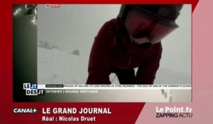 Une skieuse poursuivit par...un ours ! - Zapping du 12 avril 2016