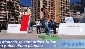 A Monaco, la première présentation au public d'une planche volante