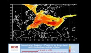 La propagation du nuage de Tchernobyl