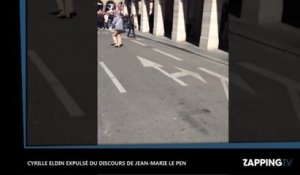 Discours de Jean-Marie Le Pen : Cyrille Eldin violemment expulsé, des journalistes insultés (Vidéo)